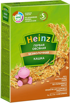 Каша Heinz низкоаллергенная овсяная(5+ мес.), 180 г 