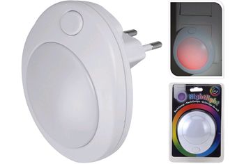 Lampa de noapte 7LED "OZN" mini, D9cm, 3 regime 220W, multicolor 