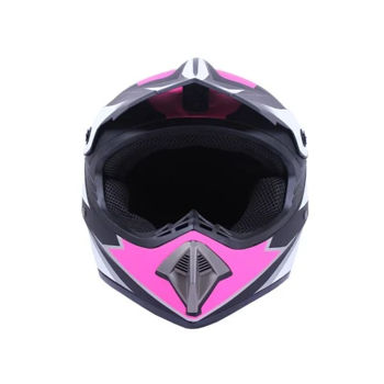 Casca pentru motocross MD-905 VIRTUE (negru-crimson, marimea M) 