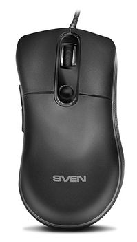 Gaming Mouse SVEN RX-G940, Optical, 600-6000 dpi, 6 buttons, Soft Touch, RGB, Black, USB 