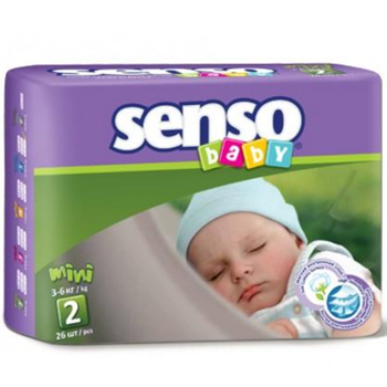купить Senso Baby подгузники Mini 2, 3-6кг. 26шт в Кишинёве 