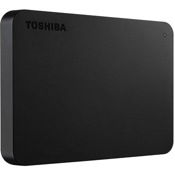 Hard disk extern 1TB External HDD 2.5 Toshiba Canvio Basics HDTB510EK3AA, Black, USB 3.2 Gen 1
