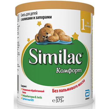 купить Similac Comfort 1 молочная смесь, 0-6мес. 375г в Кишинёве 