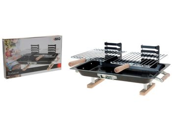 Gratar dreptunghiular BBQ mini 43.5X25cm 