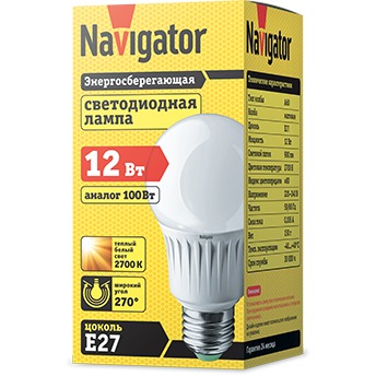купить (A) LED (12Wt) NLL-A65-12-230-2.7K-E27 (Standart) в Кишинёве 
