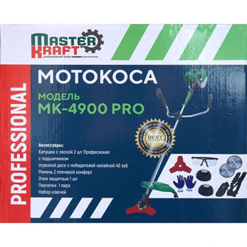 Мотокоса 4,9 кВт MK-4900 PRO Master Kraft 