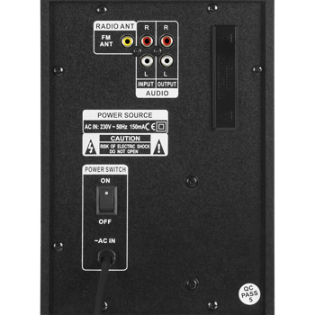 Speakers SVEN "MS-1821" Bluetooth, FM, USB/SD, Display, RC, Black, 44w / 20w + 2x12w / 2.1 
