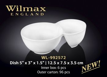 Салатница WILMAX WL-992572 (для закусок 12,5 x 7,5 x 3,5 см) 