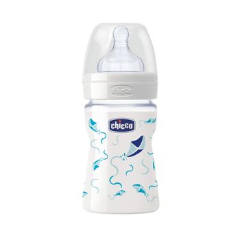 cumpără Chicco Biberon din sticlă cu tetină silicon Decorated Glass, 150 ml în Chișinău 