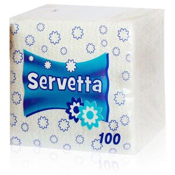 купить Servetta салфетки бумажные обычные, 100 шт в Кишинёве 