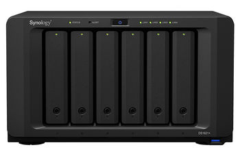 SYNOLOGY "DS1621+", 6-bay, AMD Ryzen 4-core 2.2GHz, 4Gb*1+1Slot, 2xM.2 NVMe, 4x1GbE, PCIe 