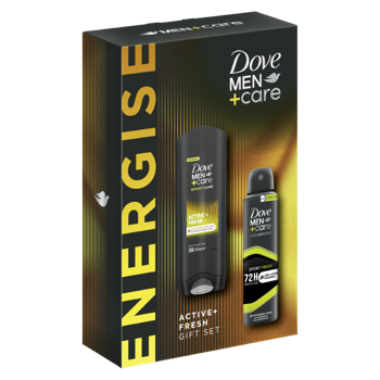 Cadou DOVE MEN +CARE ACTIVE+ FRESH (Gel de Dus 250ml + Deo 150ml)  2024 