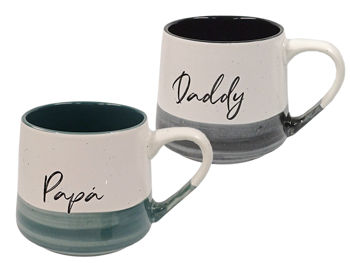 Чашка 570ml "Papa/Daddy", керамика 