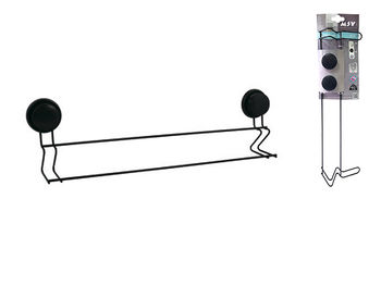 Держатель для полотенец двойной Mega 57.4X15cm, присоски, че 