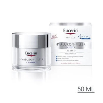 cumpără Eucerin Hyaluron Filler Cremă de zi pentru ten uscat SPF15, 50ml (63485) în Chișinău 