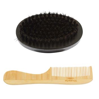 Набор расческа и щётка для бороды и усов миниBARBER STYLE DEWAL CO-007/1 