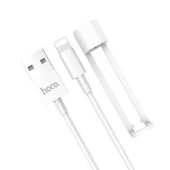 Кабель Hoco X31 Lightning + Держатель [White] 