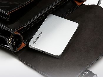 2.0TB (USB3.1/Type-C) 2.5" Transcend "StoreJet 25C3S", Silver, Aluminum Casing, Ultra-Slim&Light 