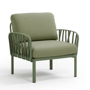 Кресло с подушками для сада и терас Nardi KOMODO POLTRONA AGAVE-giungla Sunbrella 40371.16.140