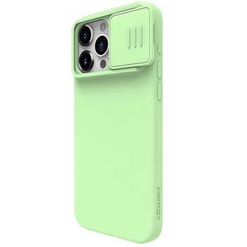 Nillkin Apple iPhone 15 Pro Max, CamShield Silky Silicone Case, Mint Green 