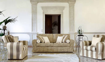 Итальянская мебель диван Chantal 3х местный 