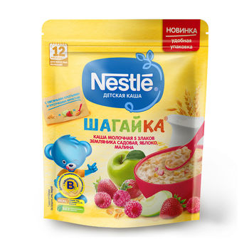 cumpără Nestle Terci Shagaica 5 cereale+măr, pomușoare 220g în Chișinău 