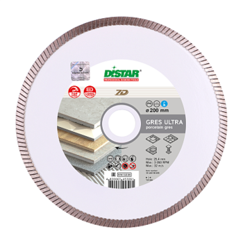 cumpără Disc diamantat Distar 1A1R 200x1,6x10x25,4 Gres Ultra în Chișinău 