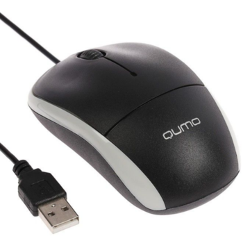 купить Mouse Qumo M65, Optical,1000 dpi, 3 buttons, Ambidextrous, Black, USB в Кишинёве 