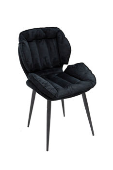 Scaun DC 6098 velour negru 