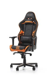 Gaming Chairs DXRacer - Racing PRO GC-R131-NO-V2, Black/Black/Orange - Carbon Look Vinyl & PU,Gamer weight up to 115kg/growth 165-195cm,Foam Density 50kg/m3,5-star Alum IC Base,Gas Lift 4 Class,Recline 90*-135*,Armrests:4D,Pillow-2,Caster-3*PU,W-26kg