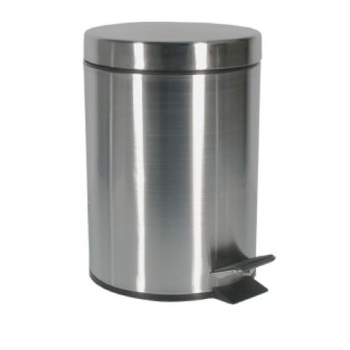 Корзина для мусора с педалью Freedom Fresh, 12L, сатинированная нержавеющая сталь 