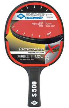Ракетка для настольного тенниса Donic Protection Line S500 / 713055, 1.5 мм (3210) 