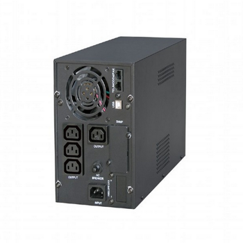 2000 VA pure sine wave UPS, LCD display, 2 x Schuko + 3 x C13 outputs, USB, black 