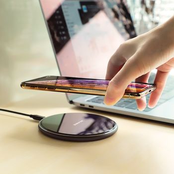 Беспроводная зарядка Borofone BQ3 Pro 15W wireless fast charger [Black] 
