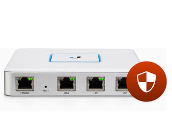 Ubiquiti UniFi Security Gateway USG, Dual-Core 500 MHz MIPS64, 512MB DDR2 RAM, 2GB Flash Storage, 3 Gbps, 1000000 pps, 3 x 10/100/1000 Mbps Ethernet ports, RJ45 Serial Port, USG (router/роутер)