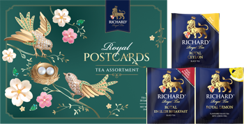 Чай Richard "ROYAL POSTCARDS TEA ASSORTMENT" ассорти 17,1 гр 