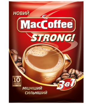 MacCoffee 3в1 Strong (10пак в упаковке) 