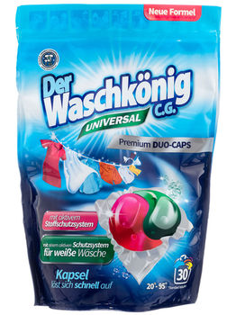 Капсулы для стирки белья Der Waschkonig Universal Premium 18g*30шт(540г) 