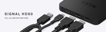 Capture Card NZXT Signal HD60, 1080p/60 fps, 4K/60fps passthrough, 2xHDMI 2.0, 1xType C 