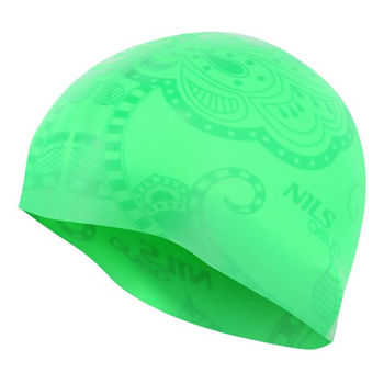 Шапочка для плавания (силикон) Nils Aqua G-Type 11-50-038 green (10136) 