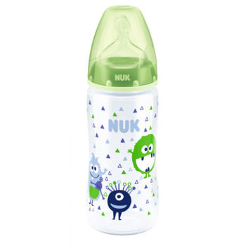 купить Nuk бутылочка пластиковая с силиконовой соской First Choice, 0-6 мес. 300мл в Кишинёве 