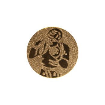 Наклейка на медаль / кубок (1 шт.) "Бокс" d=25 мм 25-0103 (9695) 