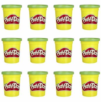 купить Hasbro Play-Doh Набор 12 баночек для лепки зеленые в Кишинёве 