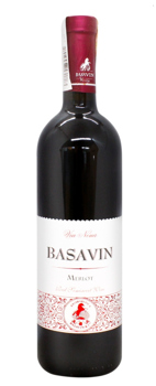 Basavin  Silver Merlot, vin roșu demidulce, 0.75 L 