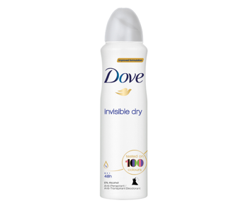 Дезодорант женский Dove Invisible dry 150мл 