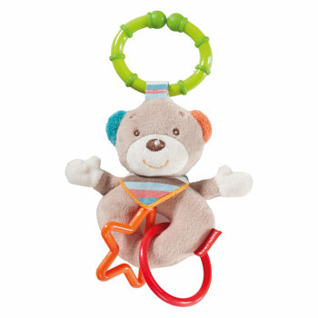 ”Baby-Nova” Jucărie zdrăngănitoare - Rattle Clip Bear, 3 luni+, fără BPA, 1 buc. (31316) 