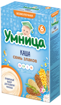 cumpără Umnitsa terci din 7 cereale fără lapte, 6+ luni, 200 g în Chișinău 