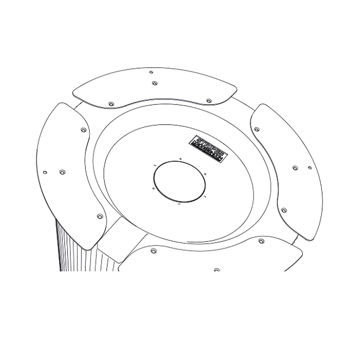 Стабилизирующее основание LYXO Stabilizer base for H 110 Stripes (set 3 pcs) PS308-0002MB+016 (Стабилизирующее основание для торшера Lyxo Stripes)