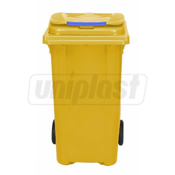 купить Бак мусорный 240 л на колесах (желтый) UNI в Кишинёве 