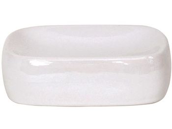 Săpunieră MSV albă, ceramică 